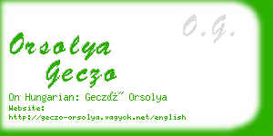 orsolya geczo business card